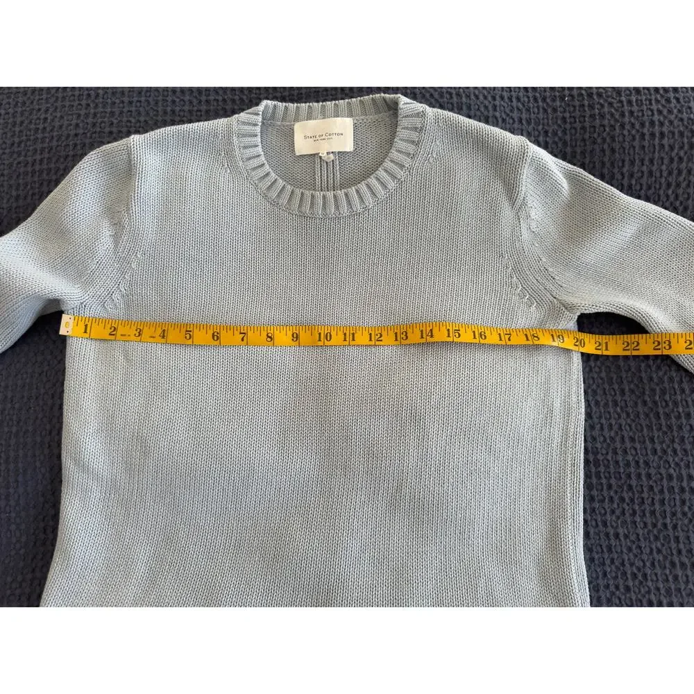 State of Cotton NYC Addison Sweater Sky Blue Size M NWOT w/dust bag